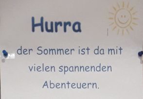 Hurra, die Ferien beginnen